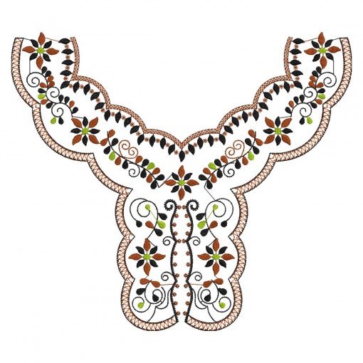 Exquisite Embroidered Neck Design (3 Colors, 32.8cm x 36.8cm) Exquisite Embroidered Neck Design (3 Colors, 32.8cm x 36.8cm)