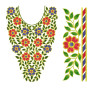 EmbDesignTube - Elegant Ladies Kurti Neck & Sleeve Embroidery Set