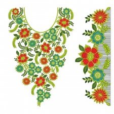 EmbDesignTube - Graceful Ladies Kurti Neck & Sleeve Embroidery Set EmbDesignTube - Graceful Ladies Kurti Neck & Sleeve Embroidery Set