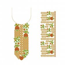 Dramatic Ladies Kurti Sleeve & Neck Embroidery Set Dramatic Ladies Kurti Sleeve & Neck Embroidery Set