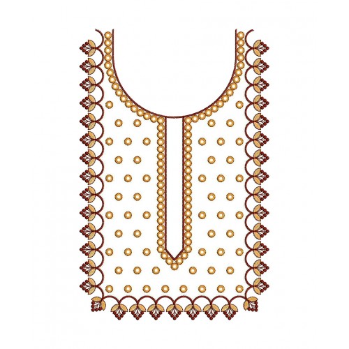 Embroidery Suit Neck Design