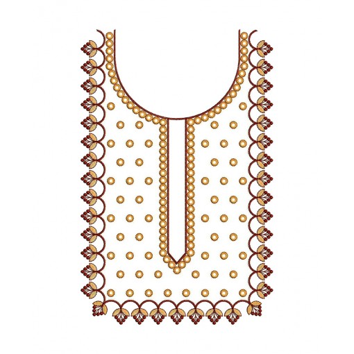 Embroidery Suit Neck Design