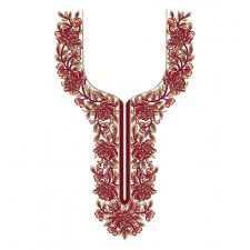 Embroidery Design Burqa Neck
