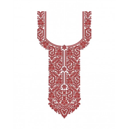 Embroidery Design For Dress Neckline
