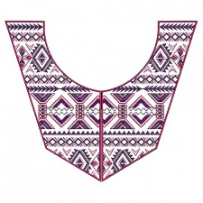 Embroidery Ethnic Style Neckline
