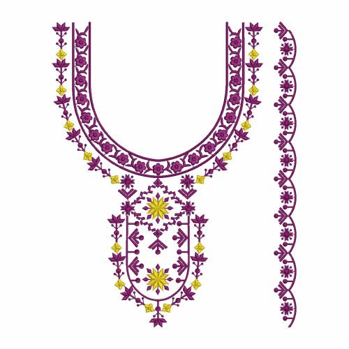 Embroidery Neck Design For Suits