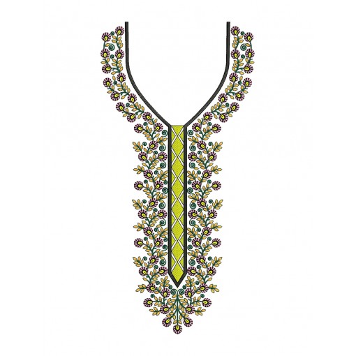 Ladies Suit Embroidery Design