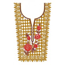 Embroidery Neck For Pakistani Bridal Dress
