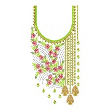 Embroidery Neck For Round Neck Kurtas