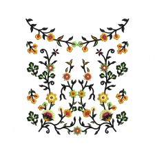 Embroidery Neck For Tops