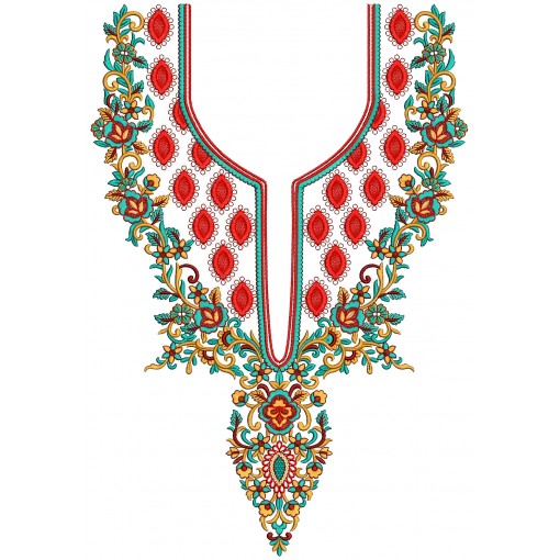 Embroidery Neck For Tunic 25904