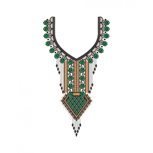 Abaya Embroidery Design