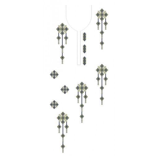 Embroidery Neck Kurti Design