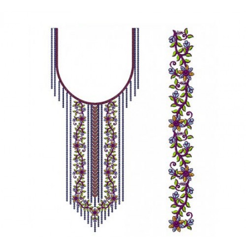 Embroidery Neck Pattern