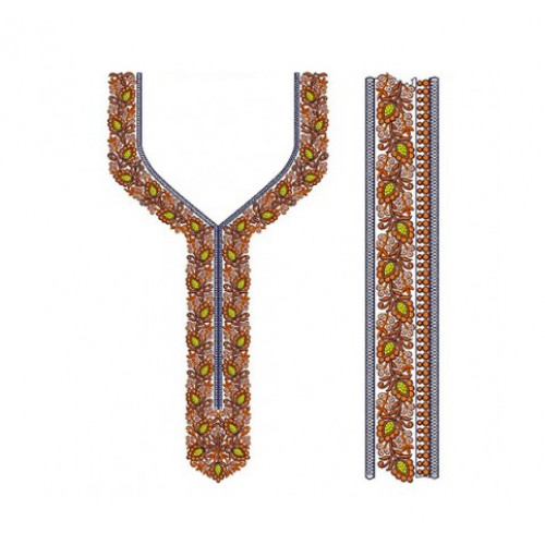 Embroidery Neck Pattern For Kurtis