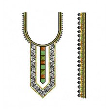 Embroidery Neck With Indian Style Embroidery Neck With Indian Style