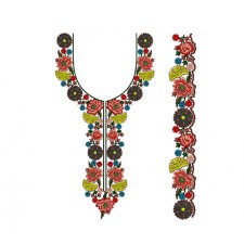 Embroidery Neck With Sequins Embroidery Neck With Sequins
