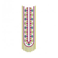 Embroidery Neck With Sequins For Kurtis