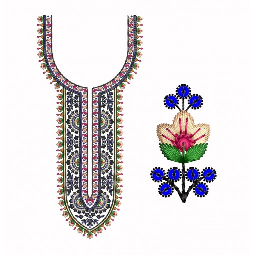 Embroidery Neck Work Embroidery Neck Work