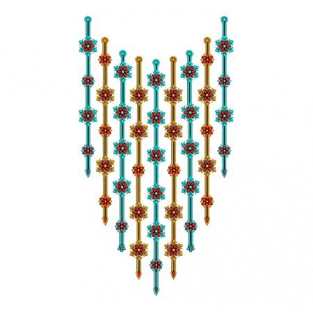 Ethiopian Neck Design Embroidery