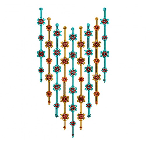 Ethiopian Neck Design Embroidery