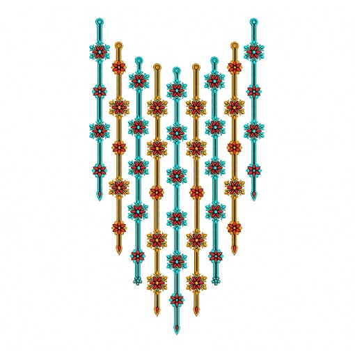 Ethiopian Neck Design Embroidery