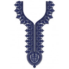 Ethnic Style Neck Embroidery Design 25437