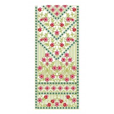 Fancy Cording Neck Embroidery Design