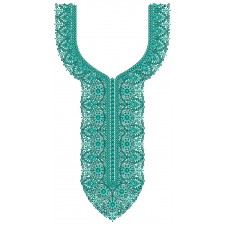 Fancy Neck Embroidery Design 25902