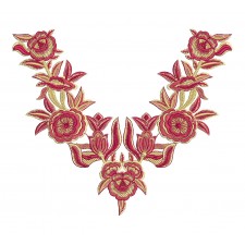 Farasha Kaftan Embroidery Neck