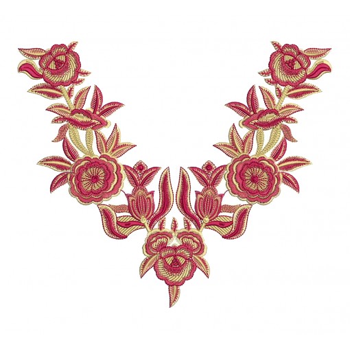 Farasha Kaftan Embroidery Neck