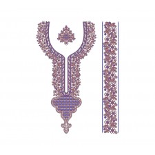 Flat With Cording Long Neck And Sleeve Embroidery Design 24697 Flat With Cording Long Neck And Sleeve Embroidery Design 24697