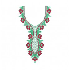Flower Elegant Neckline Design