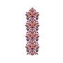 Grand Cross Stitch Pattern Embroidery Design (3 Colors, 47.2cm x 14.2cm)