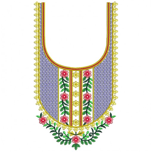 Embroidery Design For Suits Neck