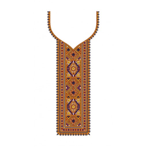 Inidan Traditional Embroidery Neck