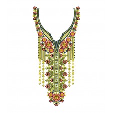 Islamic Arabic Neck Embroidery Design