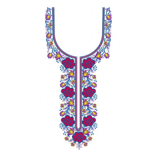 Embroidery Salwar Neck Design