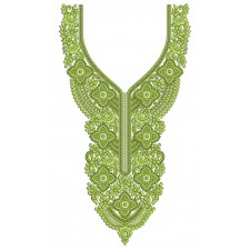 Kaftan Neck Embroidery Design 25414