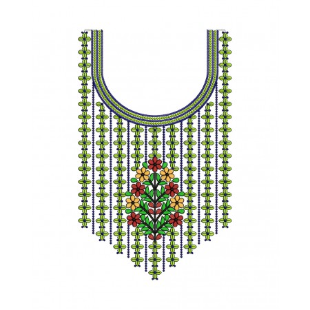 Kurti Embroidery Neck Design