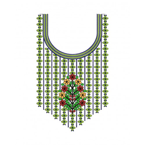 Kurti Embroidery Neck Design