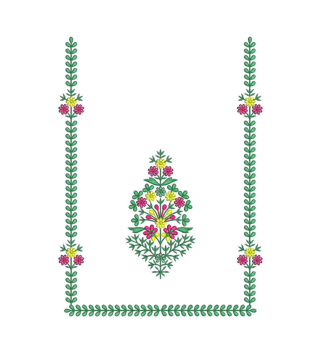 Kurti Neck Design Embroidery