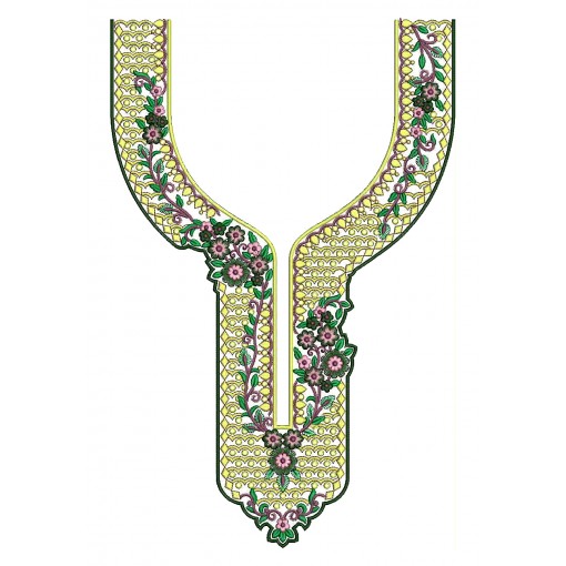 Kurti Neck Embroidery Design 25473