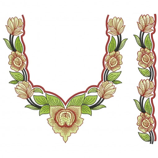 Ladies Suit Neck Embroidery Design Ladies Suit Neck Embroidery Design