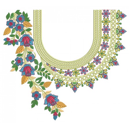 Latest Embroidery Neck Pattern