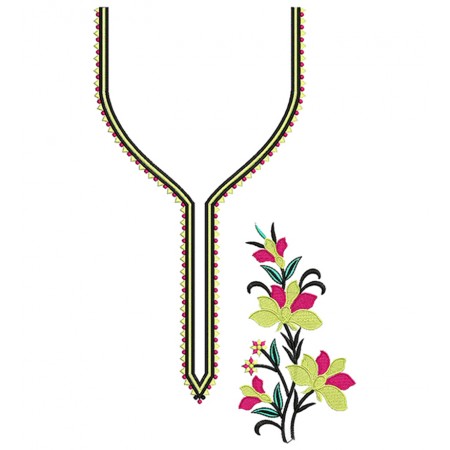 Neck Embroidery Design For Suits