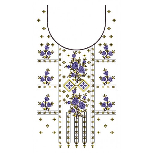 Latest Square Neck Embroidery