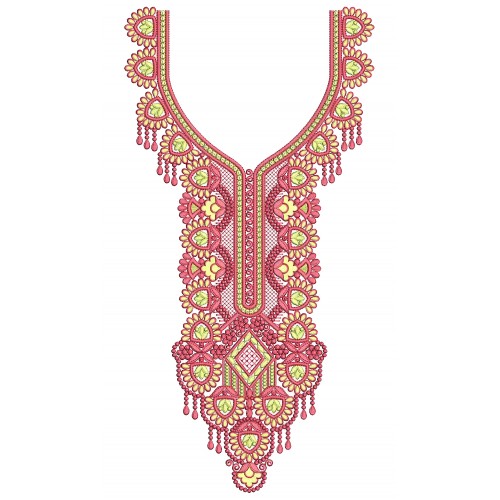 Latest Tunic Style Embroidery Design 25322