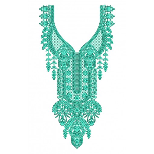 Long Abaya Caftan Embroidery Design 25309