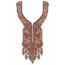 Long Kaftan Neck Embroidery Design 25377